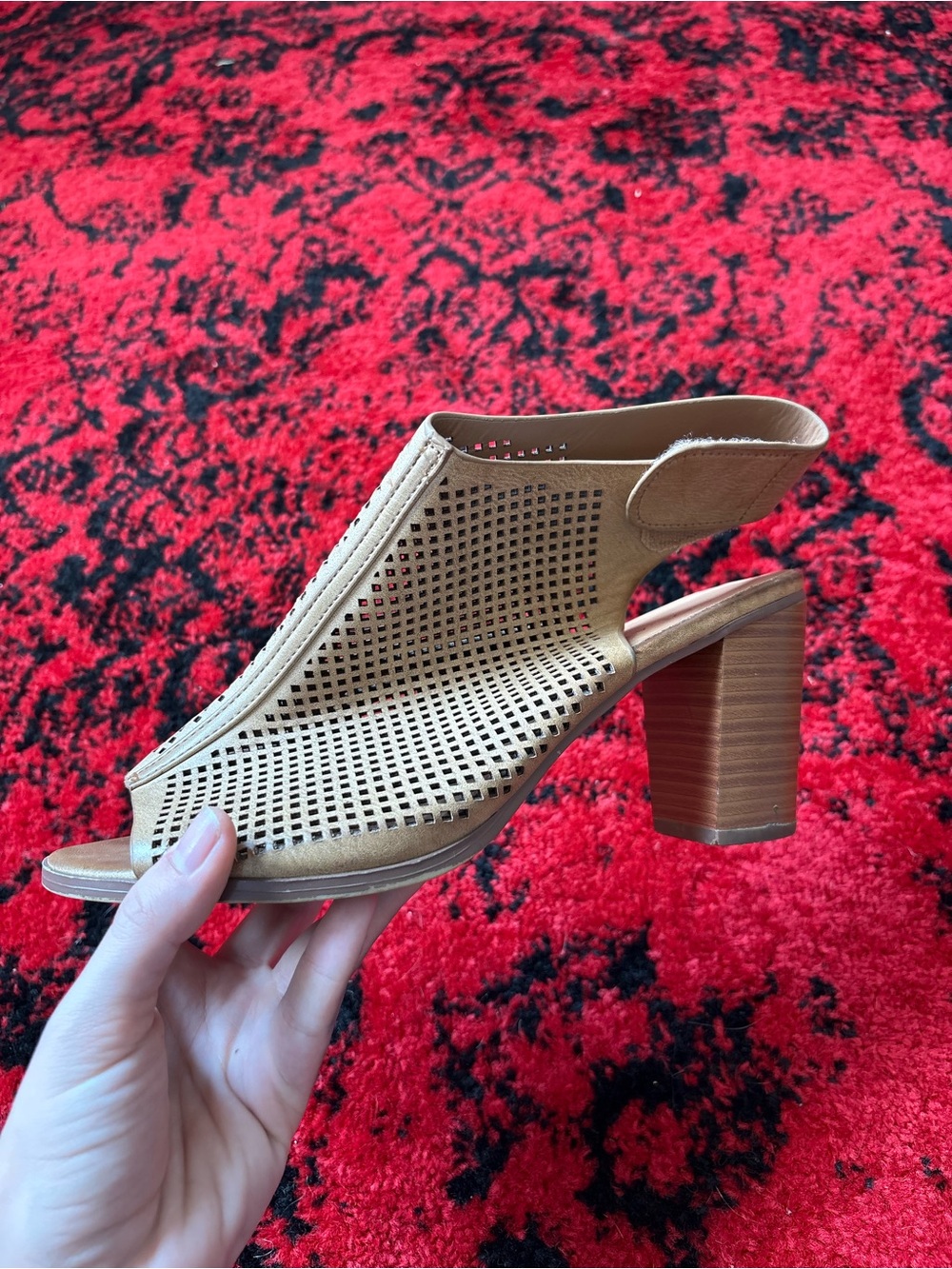 Women’s Tan Block Heel Sandal